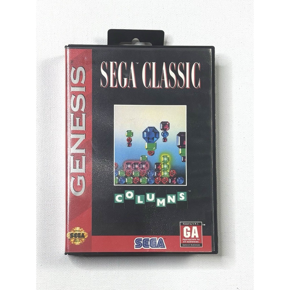 Columns Sega Genesis 1993 Video Game Vintage Sega Classic